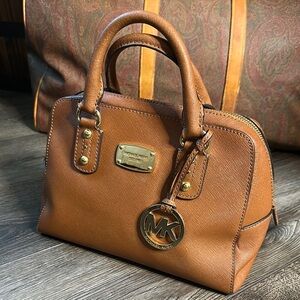 Michael Kors Tan Leather Satchel